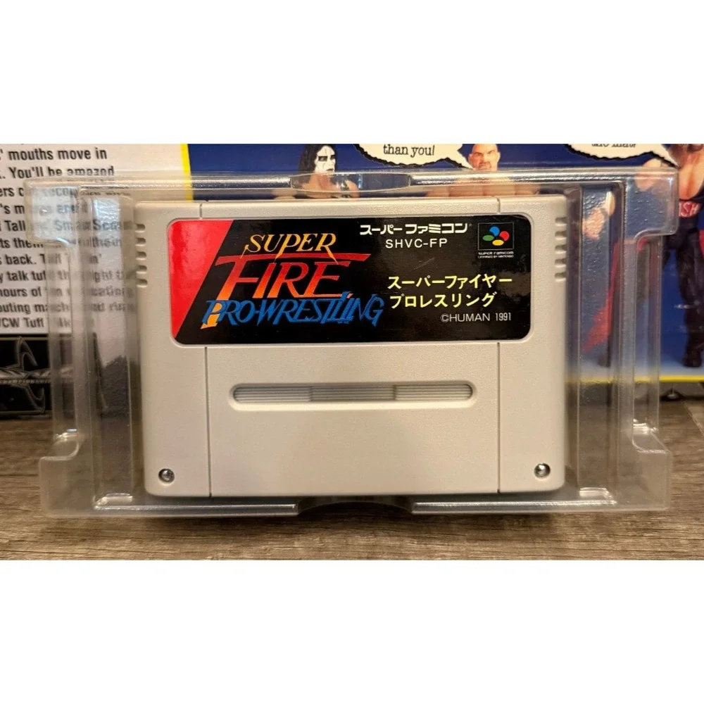 Super Fire Pro Wrestling Nintendo Super Famicom SFC CIB Human SHVC-FP Japan